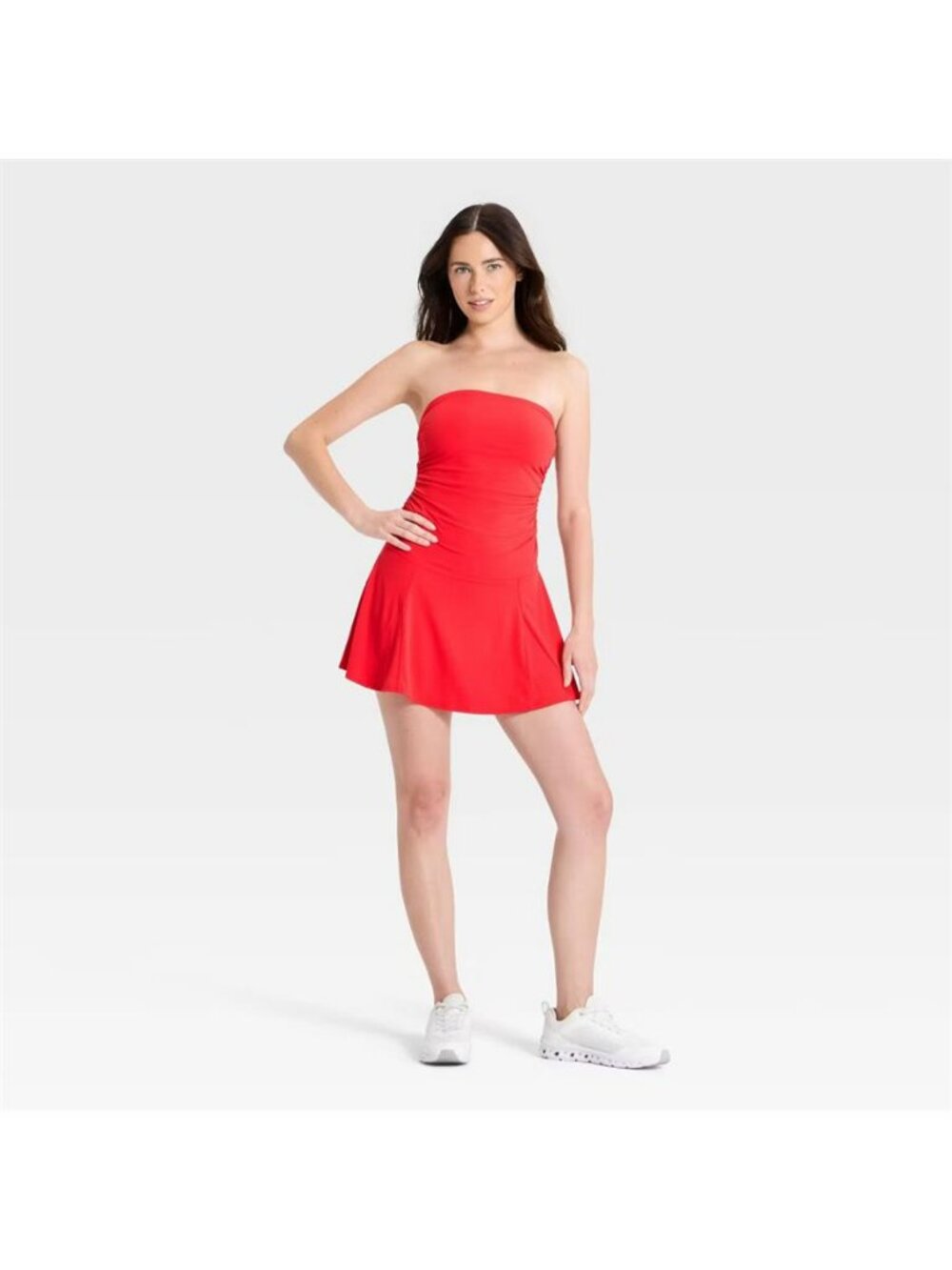 Women's Bandeau Active Dress - JoyLab Red L